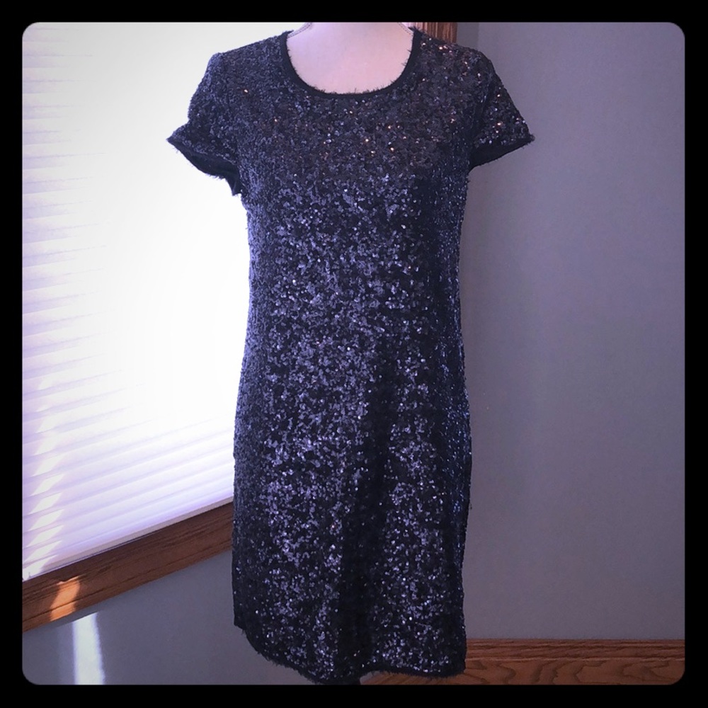 Zadig & Voltaire Deluxe Sequin Black Dress